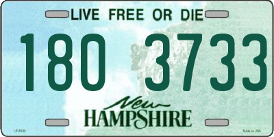 NH license plate 1803733