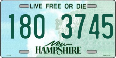 NH license plate 1803745