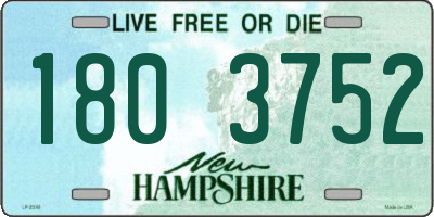 NH license plate 1803752