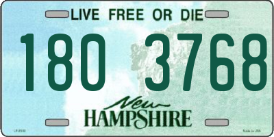 NH license plate 1803768