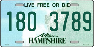 NH license plate 1803789
