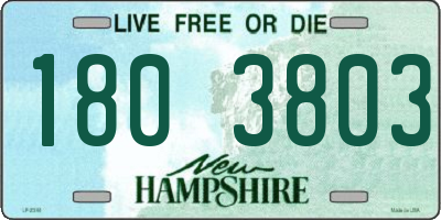 NH license plate 1803803
