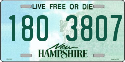 NH license plate 1803807