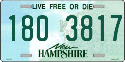 NH license plate 1803817