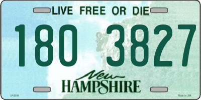 NH license plate 1803827