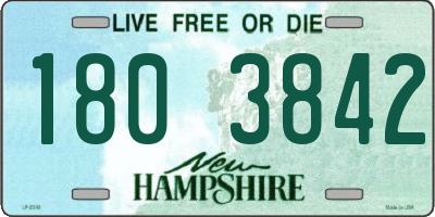 NH license plate 1803842