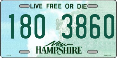 NH license plate 1803860