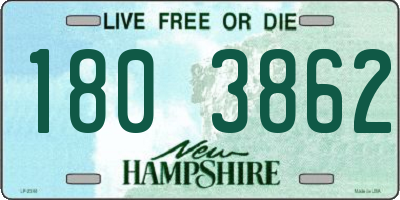 NH license plate 1803862