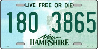 NH license plate 1803865