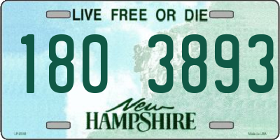 NH license plate 1803893
