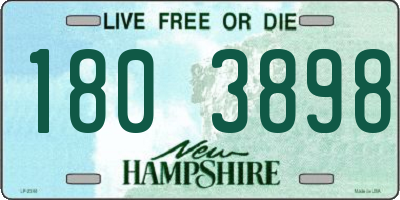 NH license plate 1803898