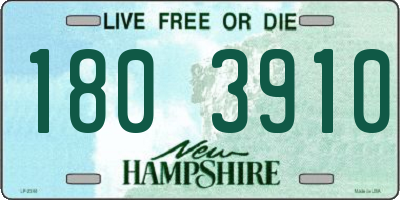 NH license plate 1803910