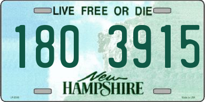 NH license plate 1803915