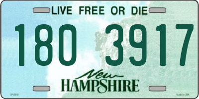 NH license plate 1803917