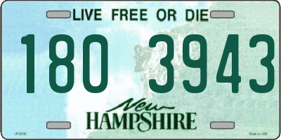 NH license plate 1803943