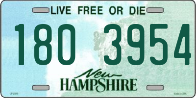 NH license plate 1803954