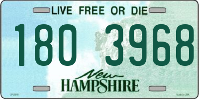 NH license plate 1803968