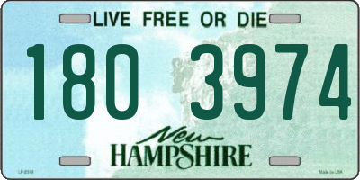 NH license plate 1803974