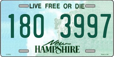 NH license plate 1803997