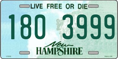 NH license plate 1803999