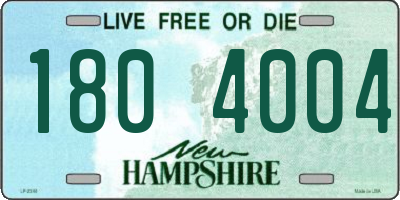 NH license plate 1804004