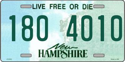 NH license plate 1804010