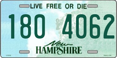 NH license plate 1804062