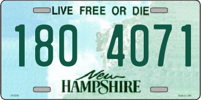 NH license plate 1804071