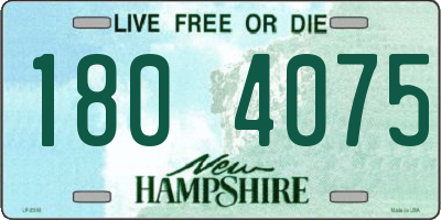 NH license plate 1804075