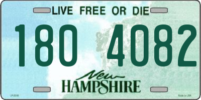 NH license plate 1804082