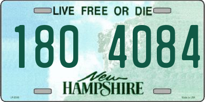 NH license plate 1804084