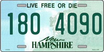 NH license plate 1804090