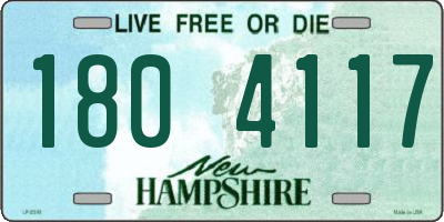 NH license plate 1804117