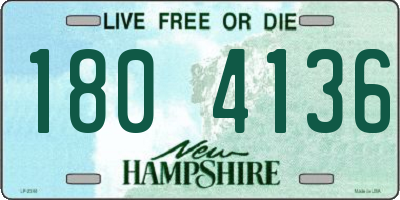 NH license plate 1804136