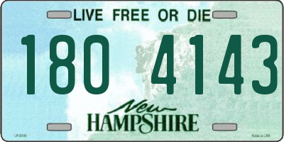 NH license plate 1804143