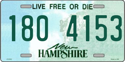 NH license plate 1804153