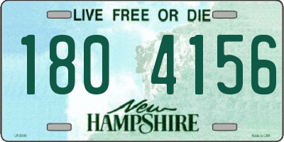 NH license plate 1804156