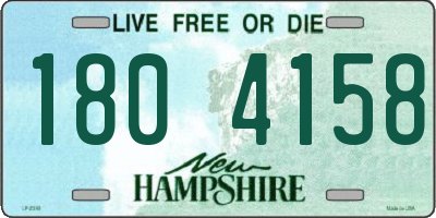 NH license plate 1804158