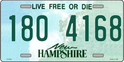 NH license plate 1804168
