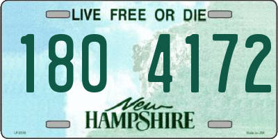 NH license plate 1804172
