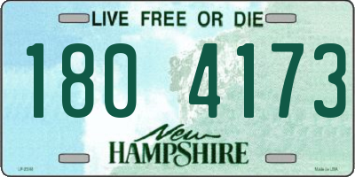 NH license plate 1804173
