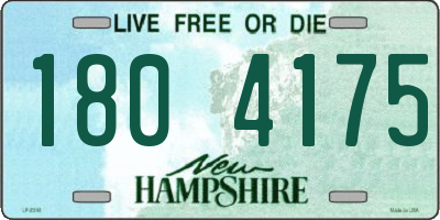 NH license plate 1804175