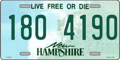 NH license plate 1804190