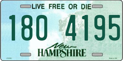 NH license plate 1804195