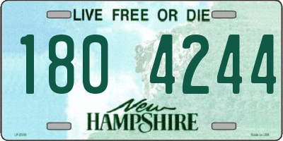NH license plate 1804244