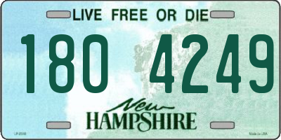 NH license plate 1804249