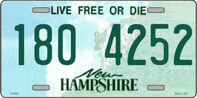NH license plate 1804252