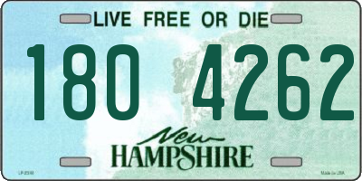 NH license plate 1804262