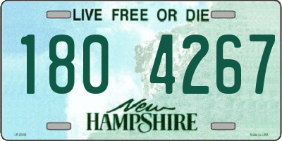 NH license plate 1804267