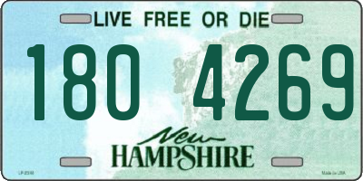 NH license plate 1804269